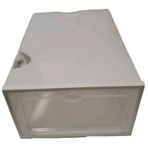 11 Pack Clear Front, White Box Shoe Storage Containers.
